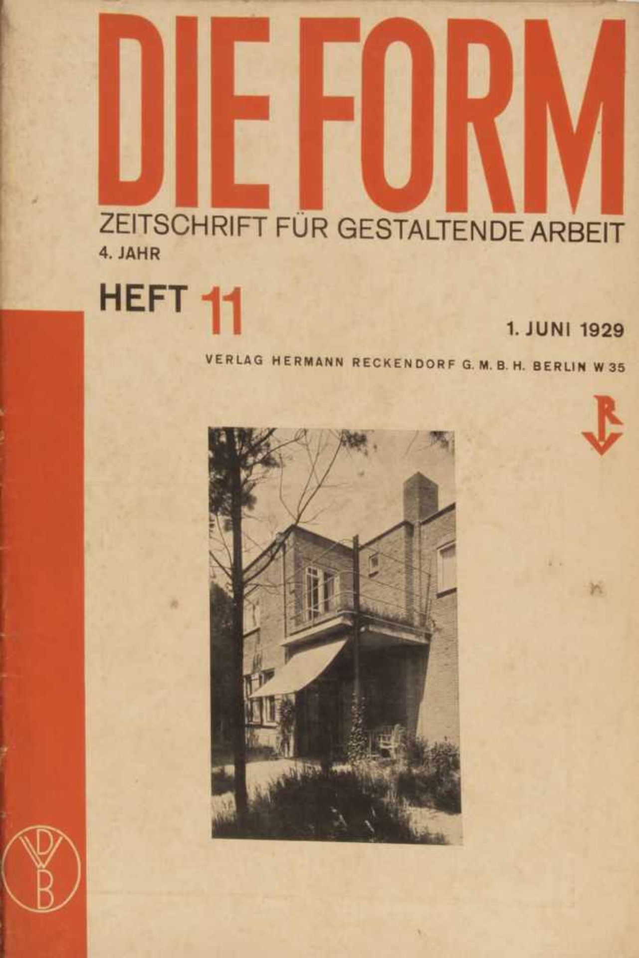 Deutscher Werkbund , Die Form 1929-31Die Form 1929-3125 magazines. Deutscher Werkbund (ed.), Die - Bild 20 aus 20