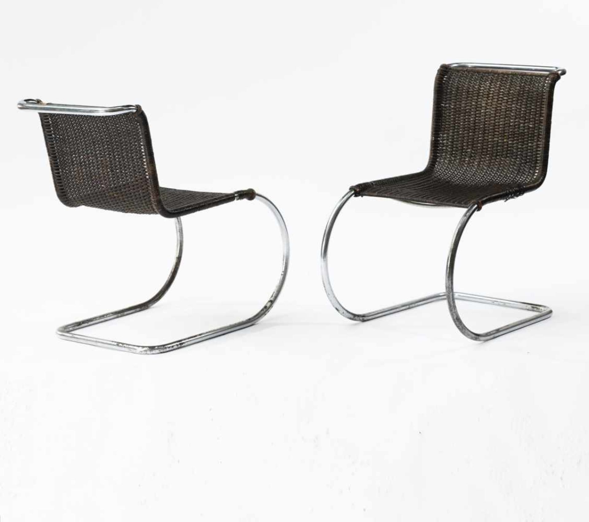Ludwig Mies van der Rohe, Two armchairs 'MR 20', two chairs 'MR 10', one table 'MR 140', 1927Two - Bild 14 aus 19