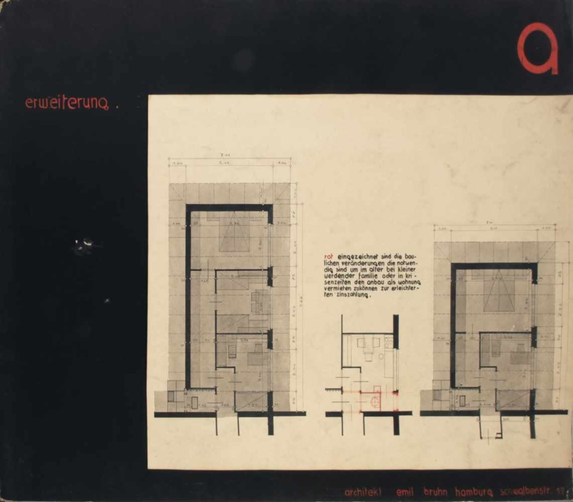 Emil Bruhn, Architectural designs and collages, 1932/33Architectural designs and collages, 1932/3316 - Bild 16 aus 17