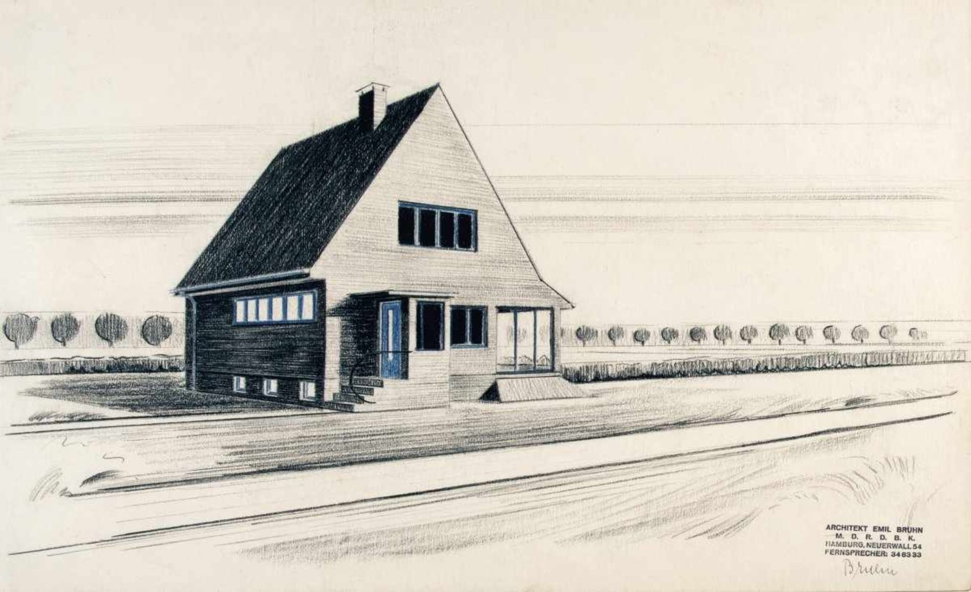 Emil Bruhn, Architectural drawings, c. 1931-33Architectural drawings, c. 1931-3327 drawings in - Bild 12 aus 20