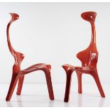 Günter Beltzig, Two 'Floris' chairs, 1967Two 'Floris' chairs, 1967H. 107/108 x 44 x 59,5 cm. Made by