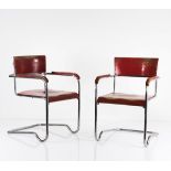 Ladislav Zak, Two armchairs, 1930sTwo armchairs, 1930sH. 87 x 57 x 63 cm, Ø 2-3.4 cm. Made by