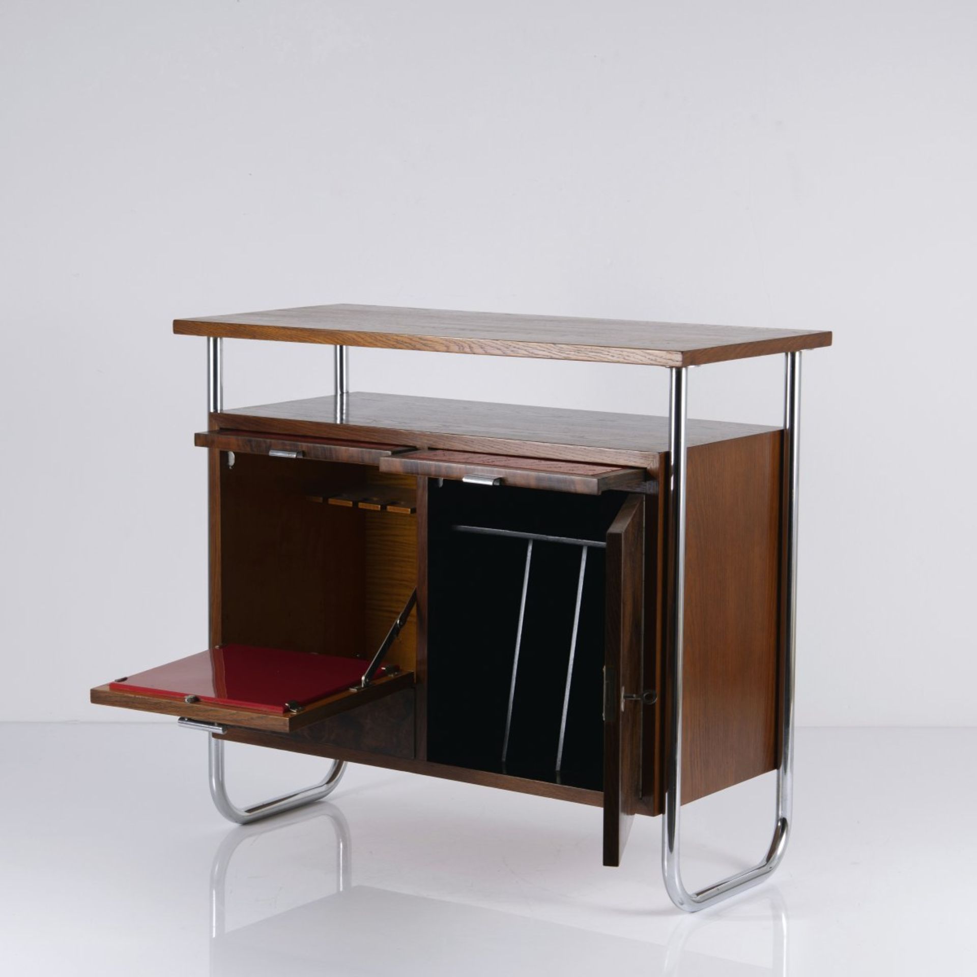 Jindrich Halabala, Bar cabinet, 1930sBar cabinet, 1930sH. 76.5 x 90 x 43 cm. Made by Spojené UP - Bild 3 aus 6