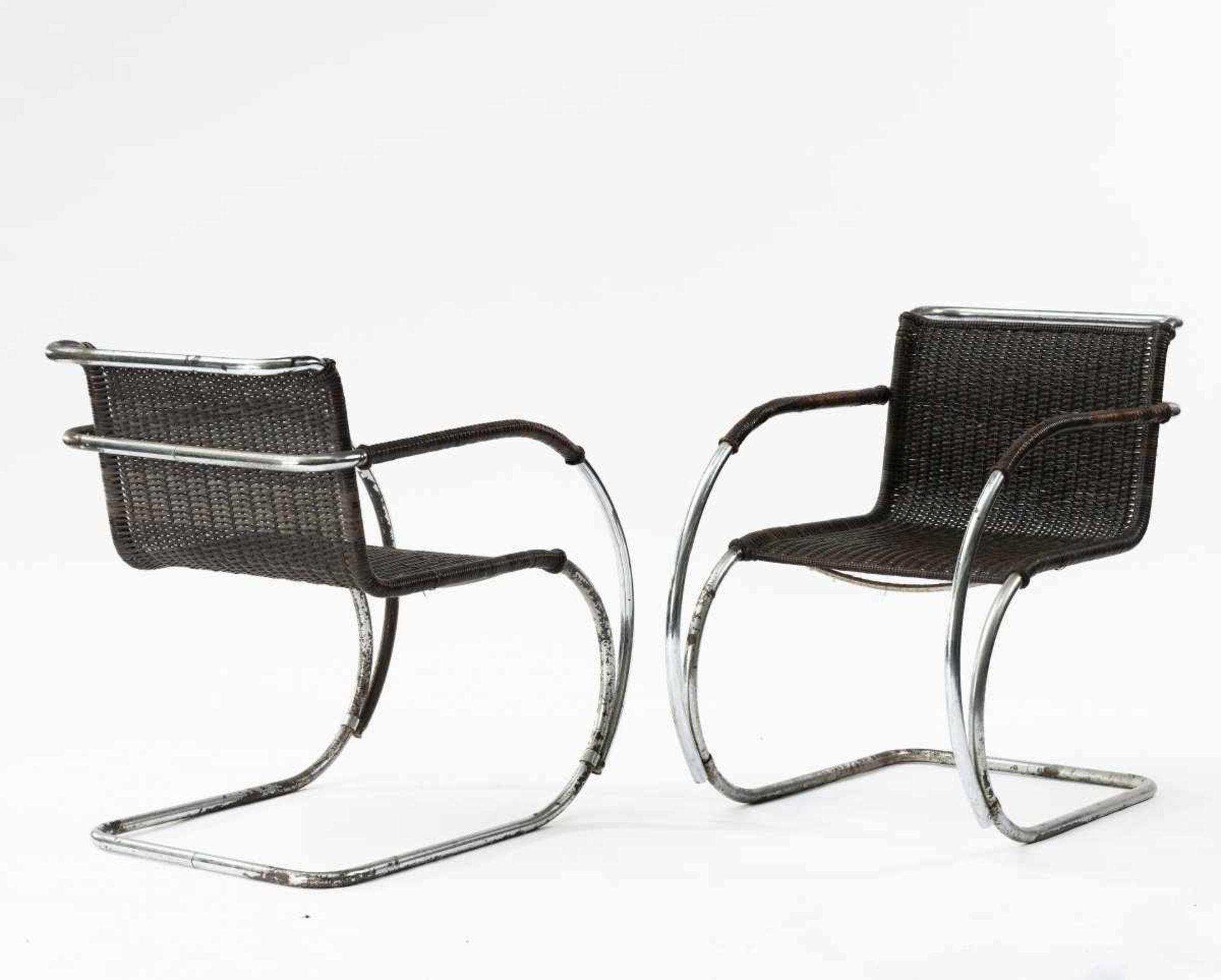 Ludwig Mies van der Rohe, Two armchairs 'MR 20', two chairs 'MR 10', one table 'MR 140', 1927Two - Bild 17 aus 19