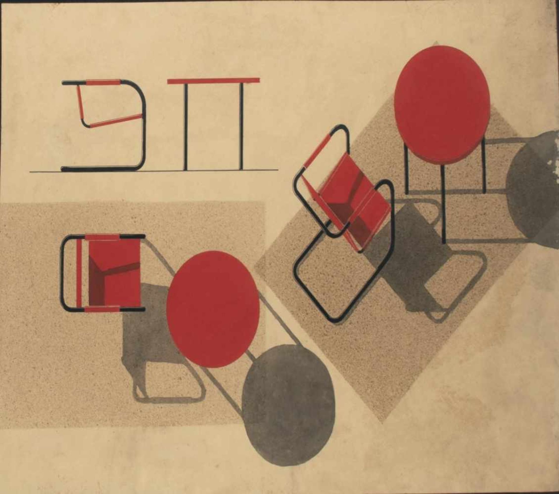 Emil Bruhn, Architectural designs and collages, 1932/33Architectural designs and collages, 1932/3316 - Bild 2 aus 17