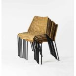 Herbert Hirche, Eight stacking chairs 'Santa Lucia', 1957Eight stacking chairs 'Santa Lucia', 1957H.