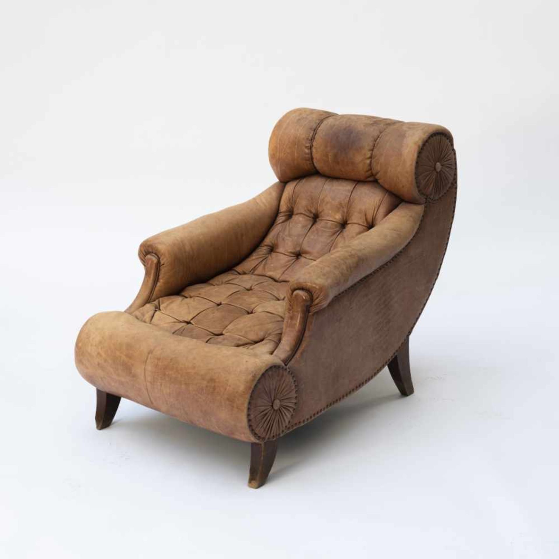 Adolf Loos (used by), 'Knieschwimmer' armchair, 1901'Knieschwimmer' armchair, 1901H. 84 cm, 76 x 108 - Bild 4 aus 10