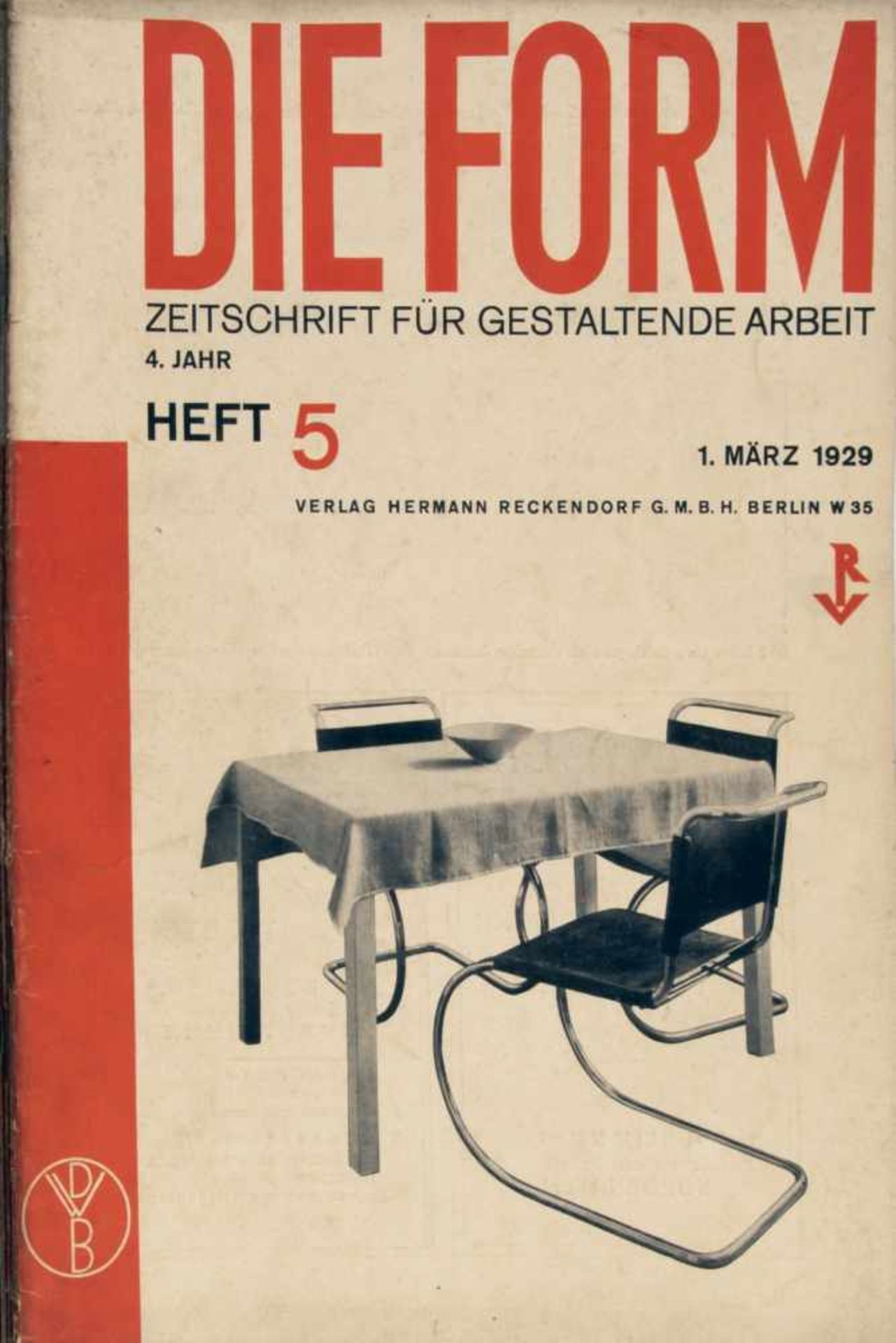 Deutscher Werkbund , Die Form 1929-31Die Form 1929-3125 magazines. Deutscher Werkbund (ed.), Die - Bild 14 aus 20