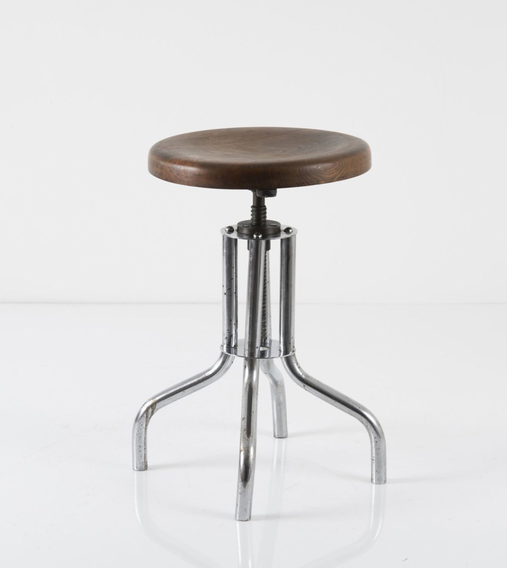 Marcel Breuer, Stool 'B195', c. 1935Stool 'B195', c. 1935H. 48.5 cm, D. 34.5 cm. Made by Thonet, - Bild 2 aus 6