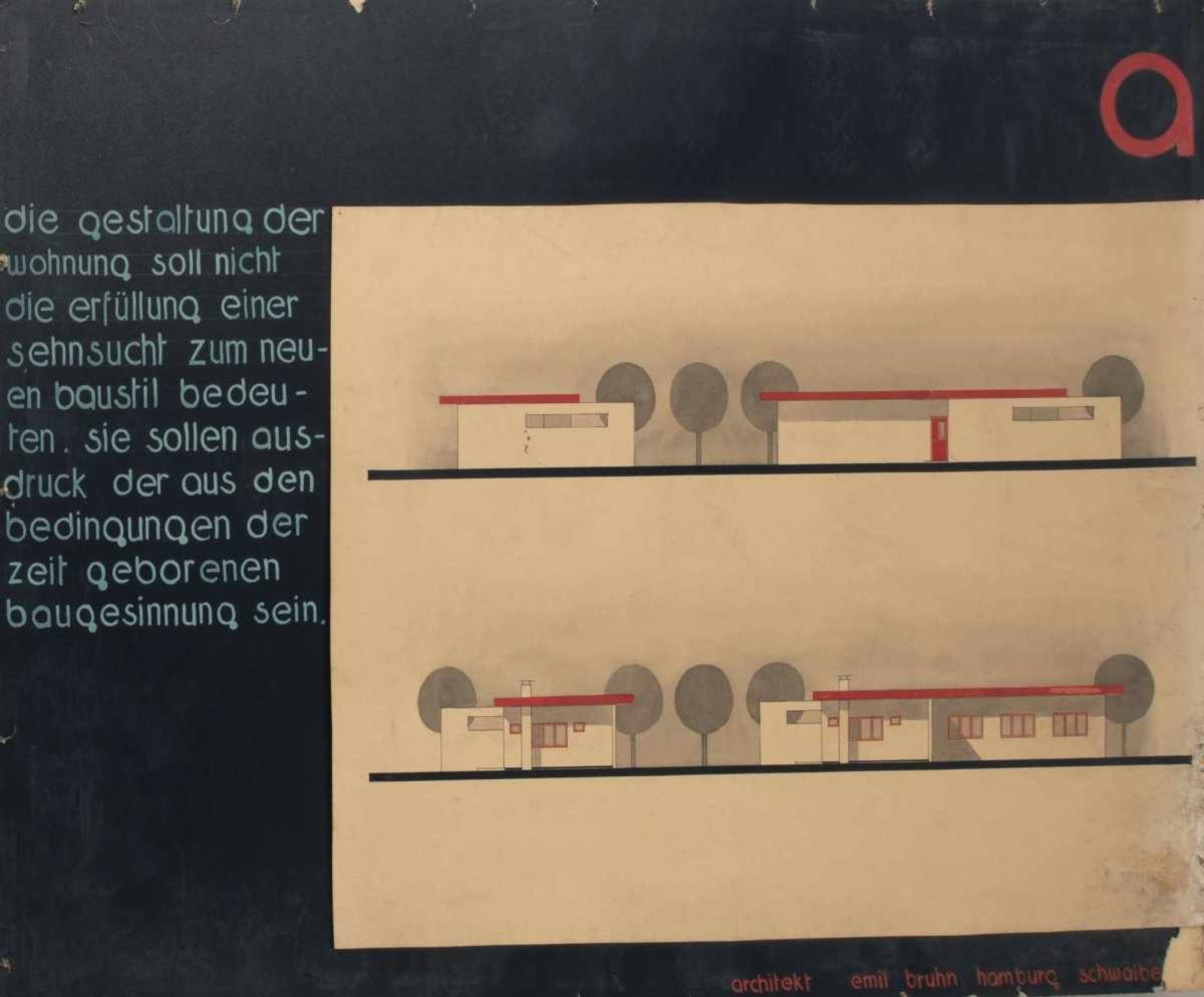 Emil Bruhn, Architectural designs and collages, 1932/33Architectural designs and collages, 1932/3316 - Bild 3 aus 17