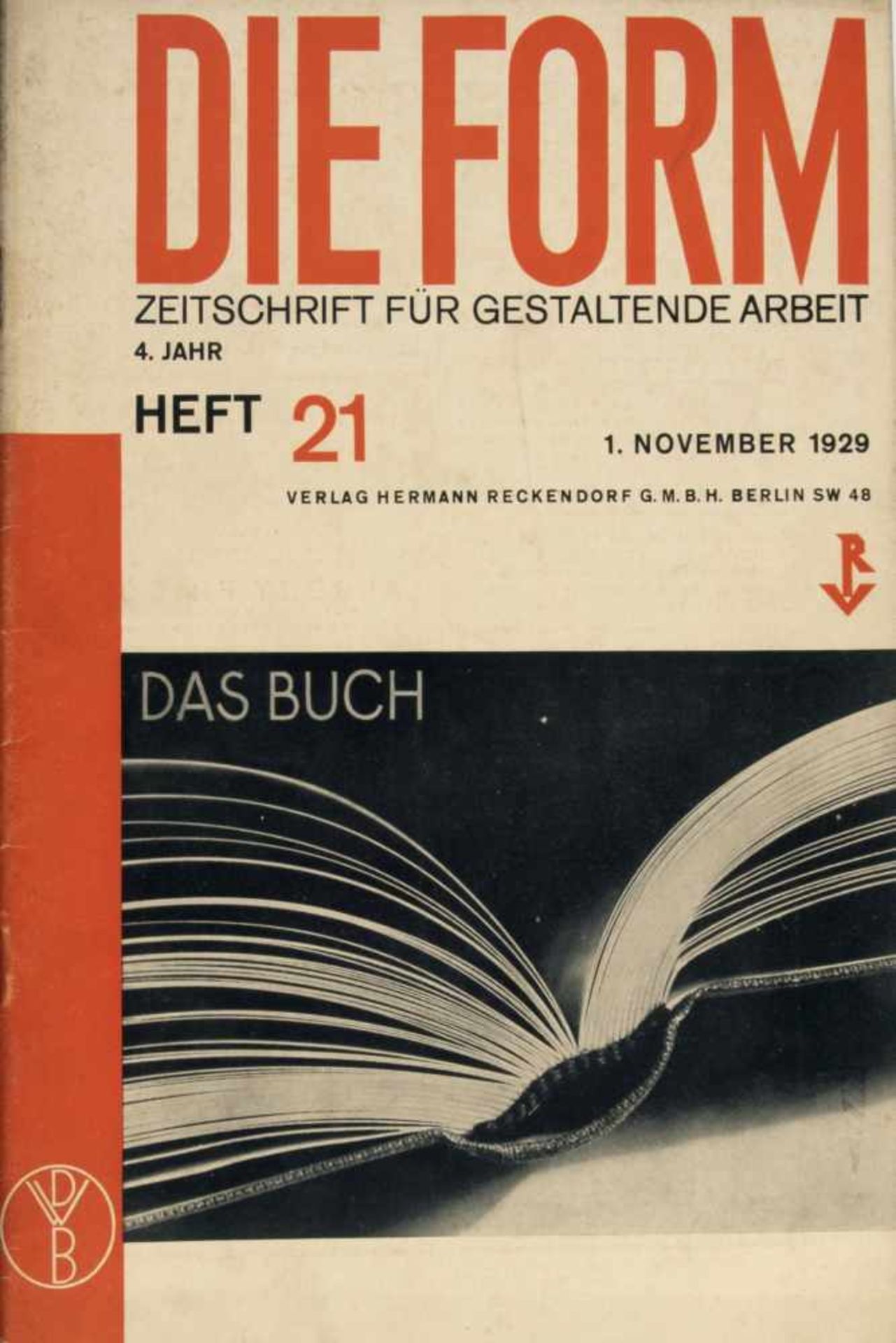Deutscher Werkbund , Die Form 1929-31Die Form 1929-3125 magazines. Deutscher Werkbund (ed.), Die - Bild 11 aus 20