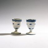 Richard Riemerschmid, Two eggcups, 1903/04Two eggcups, 1903/04H. 6.9-7 cm. Made by StPM Meissen,