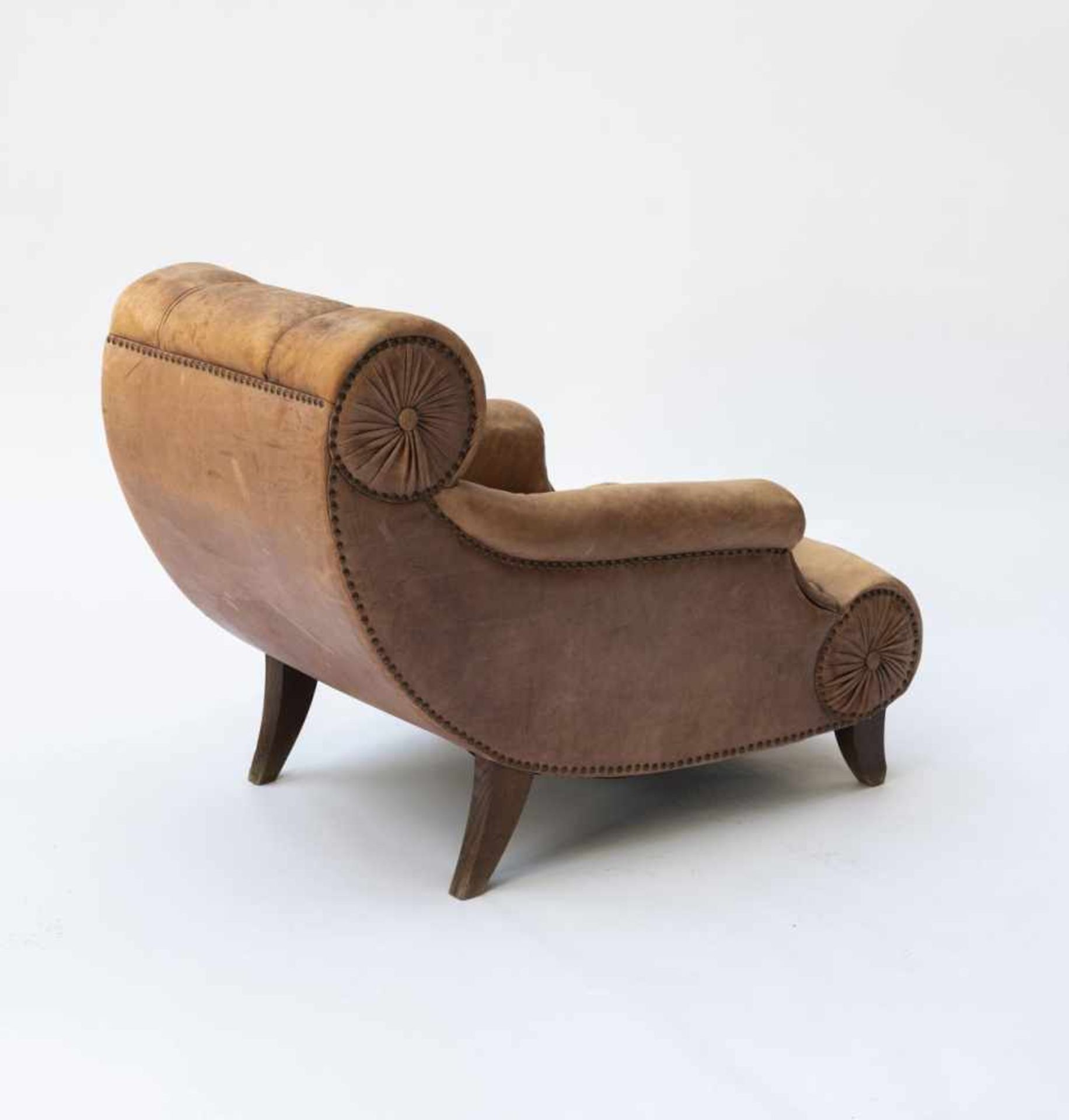 Adolf Loos (used by), 'Knieschwimmer' armchair, 1901'Knieschwimmer' armchair, 1901H. 84 cm, 76 x 108 - Bild 8 aus 10