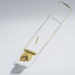 Miriam Sharlin, Necklace, 1978Necklace, 1978Gold, Silver. 22 grams. L. 25 cm. Signed: Sharlin 78 (