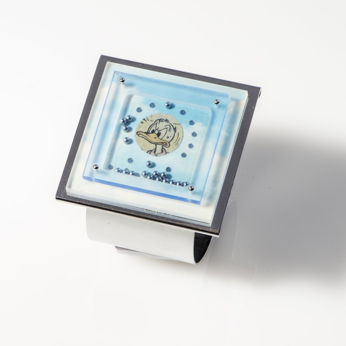 Gerd Rothmann, Bangle with interchangeable plate, 1973Bangle with interchangeable plate, - Image 5 of 5