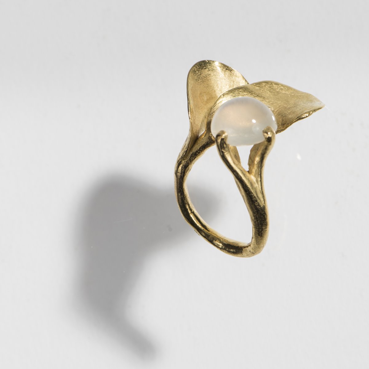 Peter Hassenpflug, Ring, c. 1968Ring, c. 196818ct yellow gold, moonstone. 23 grams. Inner - Image 3 of 5