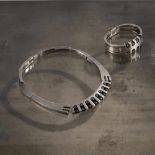 Mexico, Bracelet and necklace, 1960sBracelet and necklace, 1960sSterling silver. Bracelet 41