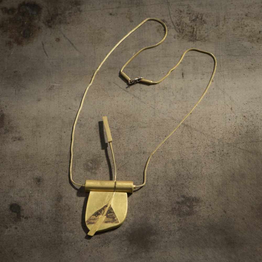 Miriam Sharlin, Necklace, 1978Necklace, 1978Gold, Silver. 22 grams. L. 25 cm. Signed: Sharlin 78 ( - Image 3 of 3