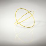 Emmy van Leersum, Bangle, 1980Bangle, 1980Wire, painted yellow. 7 grams. D. 8 cm. Unsigned.From