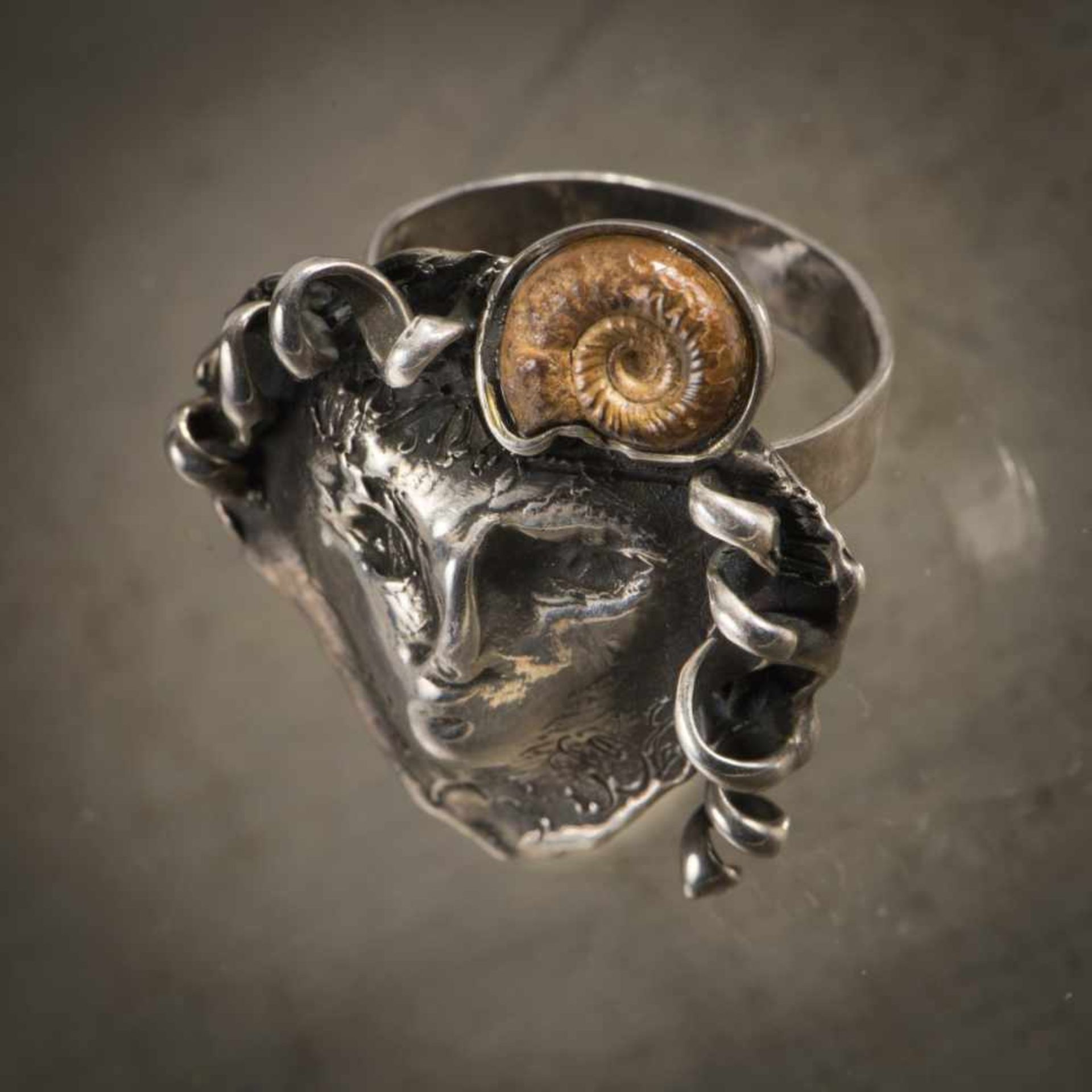 E. R. Nele, Ring, 1970sRing, 1970sSterling silver, metal. 7 grams. Inner circumference 58 mm.