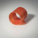 Emmy van Leersum, Bangle Paper, c. 1980Bangle Paper, c. 1980Folded tissue paper in orange, PVC. 17