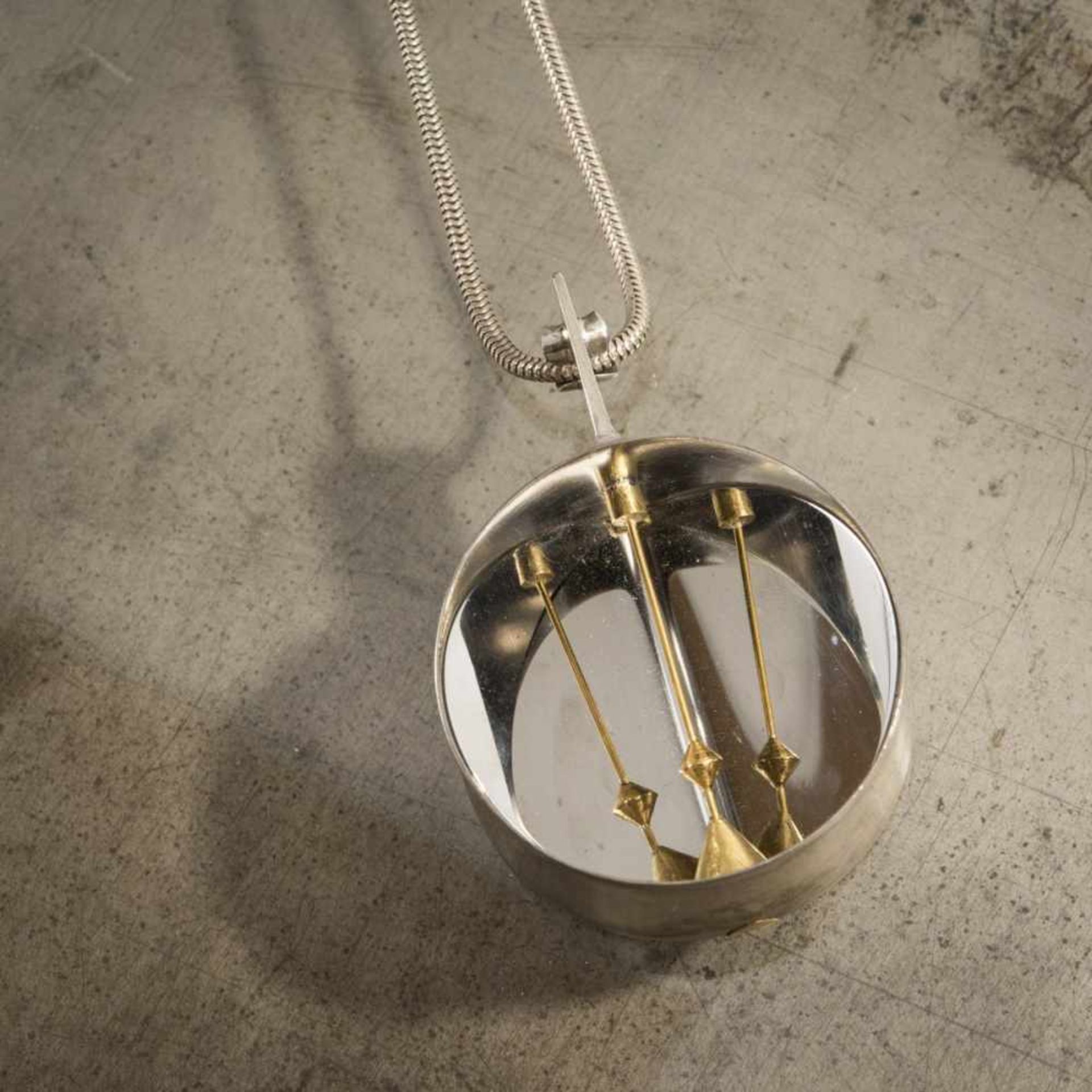 Klaus Ullrich, Necklace, 1980sNecklace, 1980sGold, silver, stainless steel. 58 grams. L. 36 cm, d.