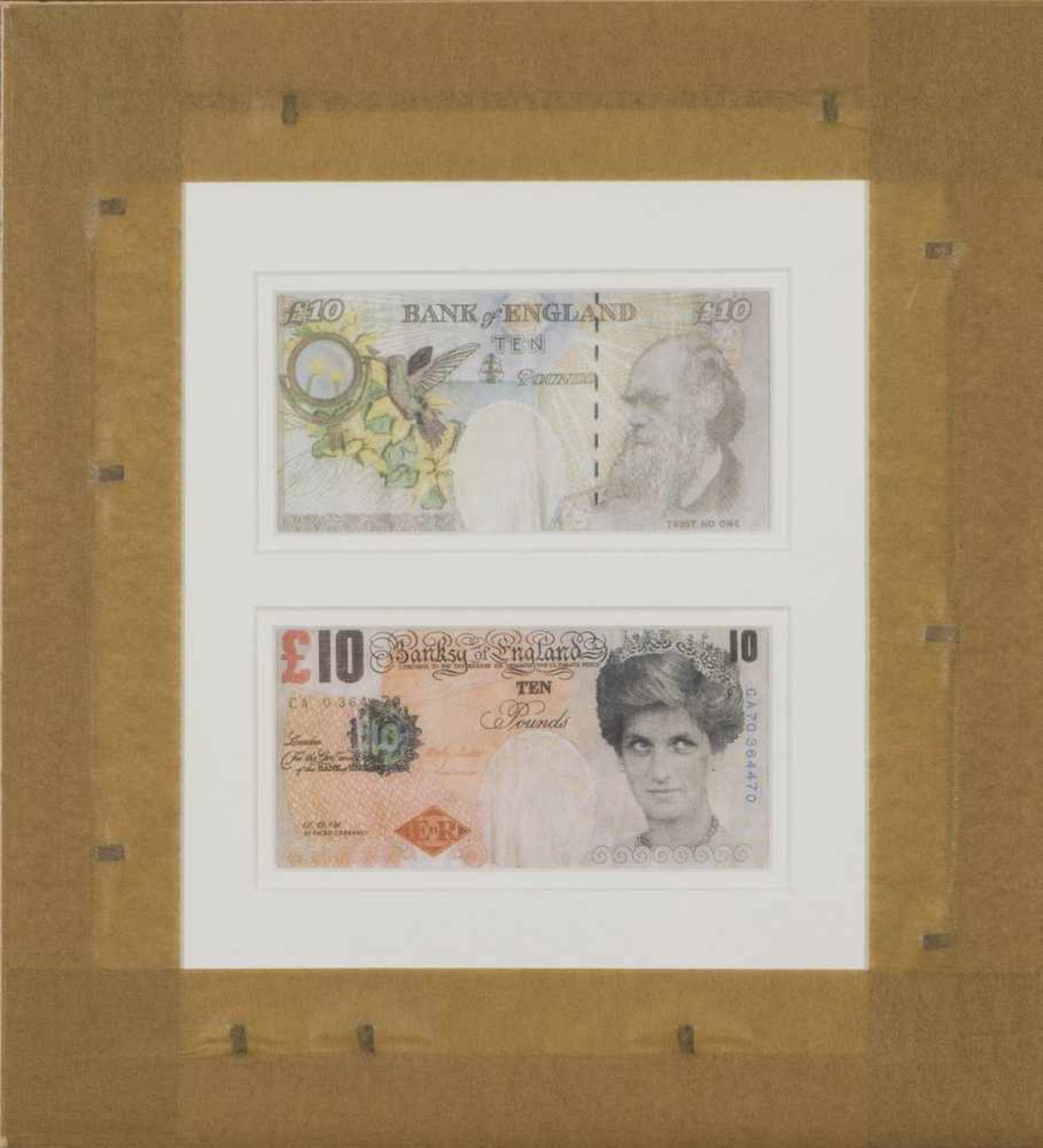 'Banksy X Banksy of England Di-Faced Tenner', 2004/2005, 'Banksy X Banksy of England Di-Faced - Bild 2 aus 2