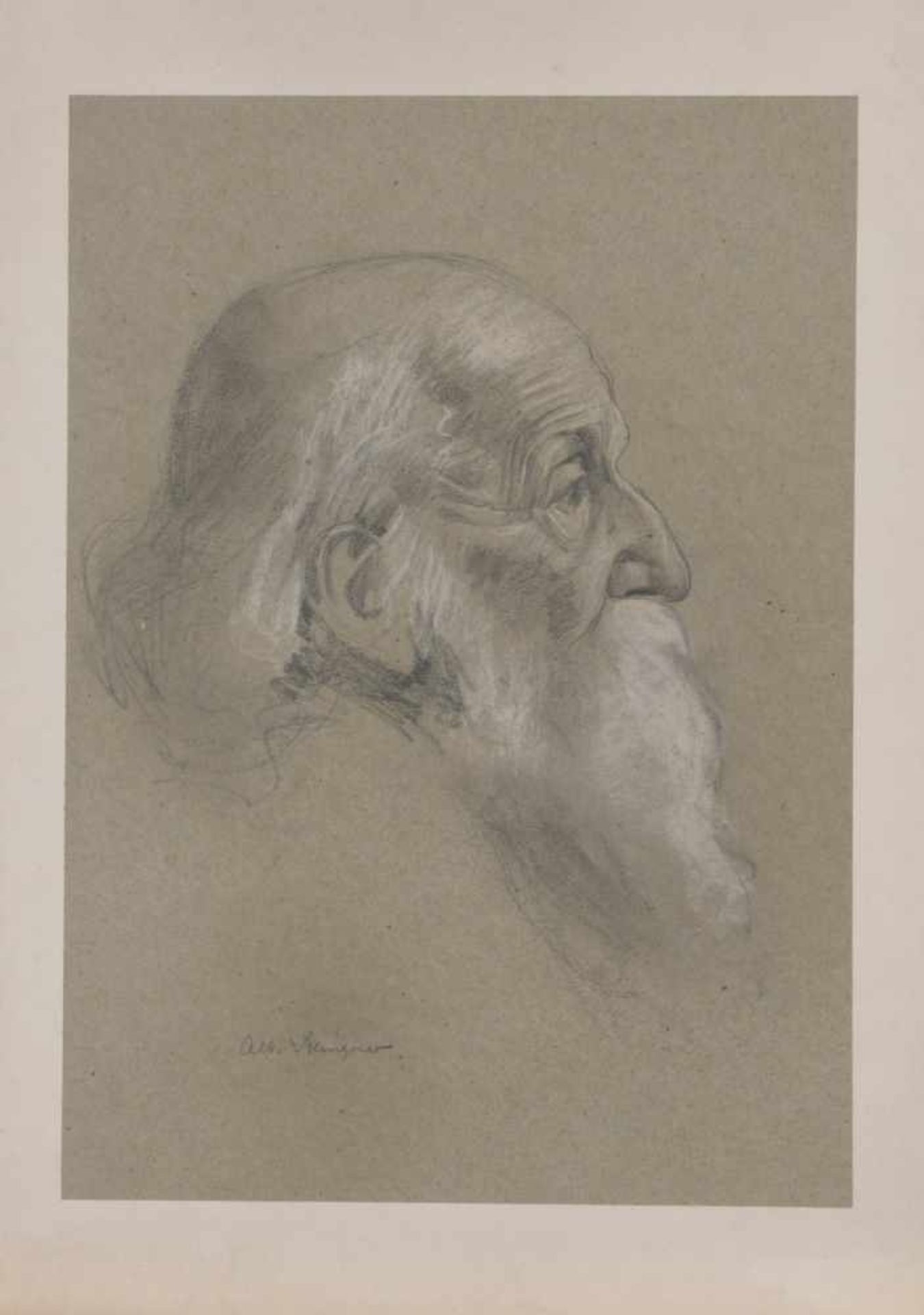 Albert Klingner, Convolute of three male portraitsConvolute of three male portraitsPencil,