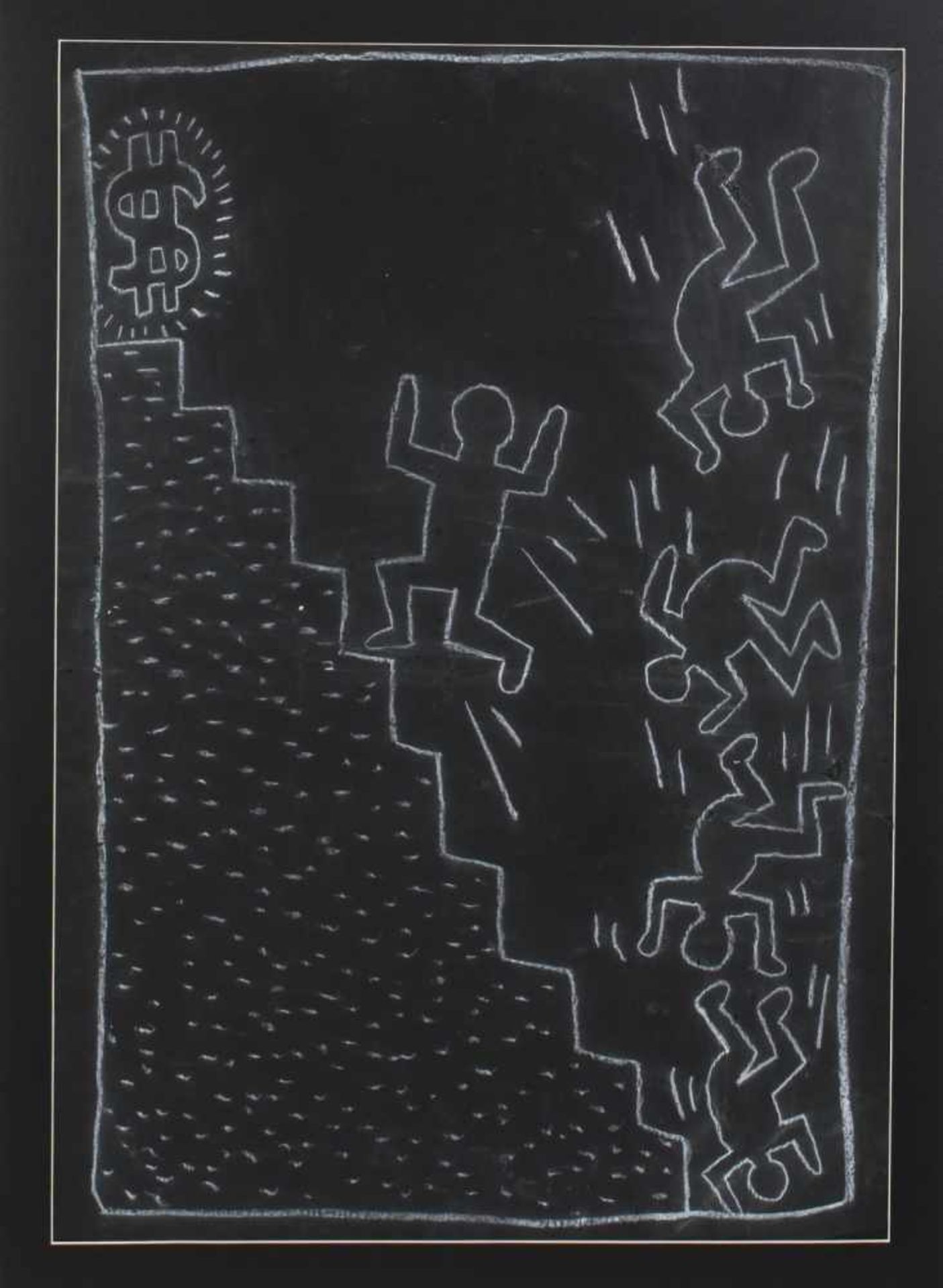 Keith Haring, Untiteld (Subway drawing), 1980sUntiteld (Subway drawing), 1980sWhite chalk on