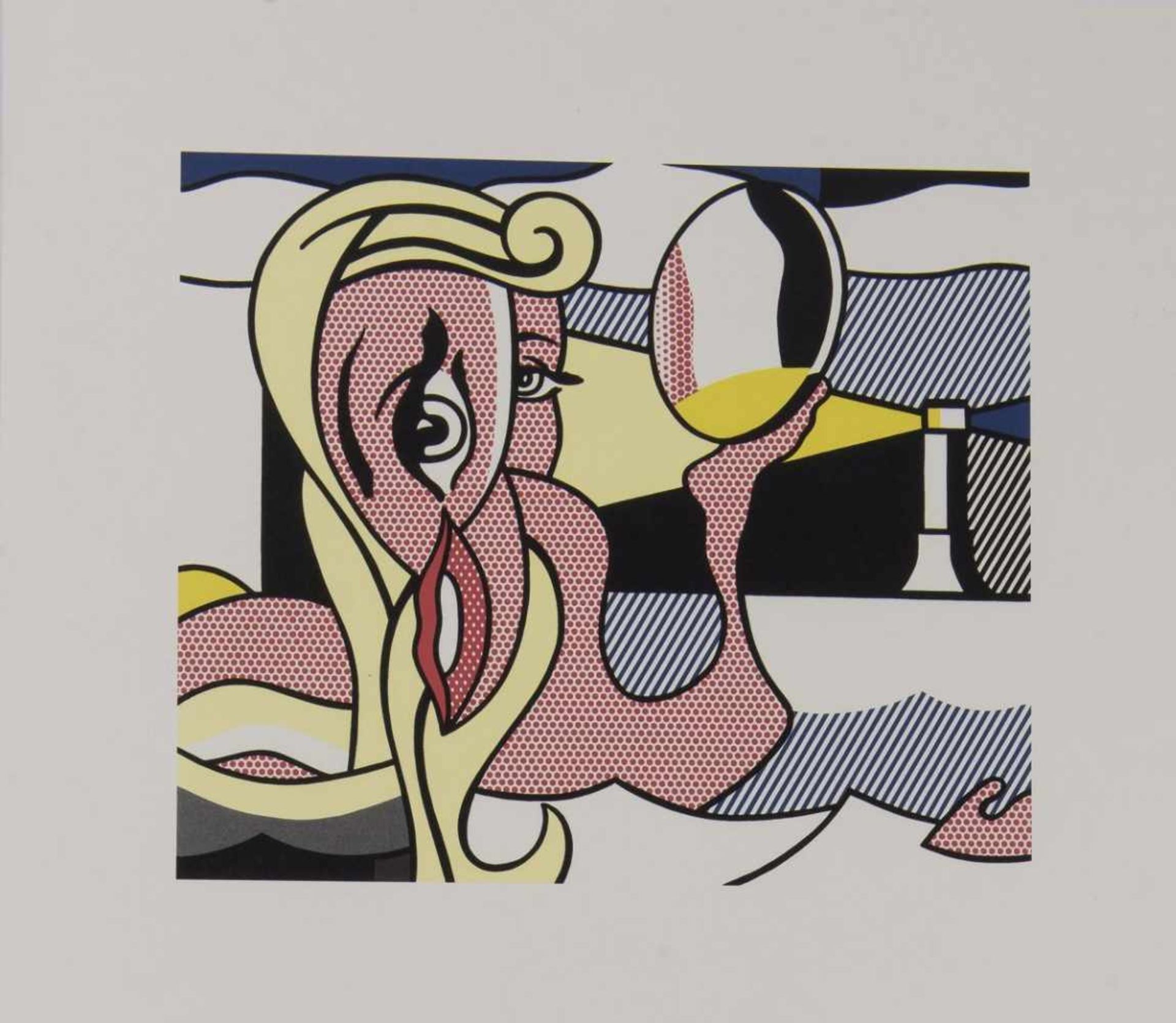 after Roy Lichtenstein, after 'Swimming figure with mirror', 1987 after 'Swimming figure with