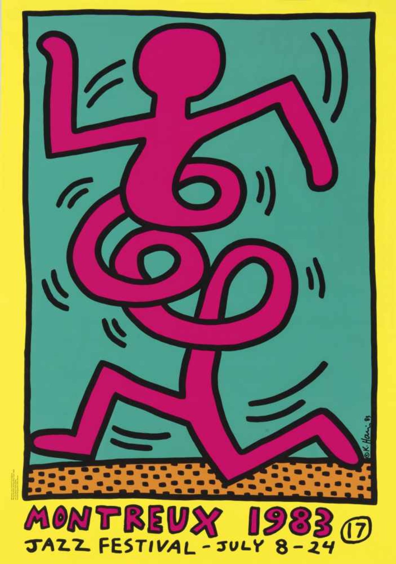 Keith Haring, Poster 'Montreux Jazz Festival 1983', 1983Poster 'Montreux Jazz Festival 1983',