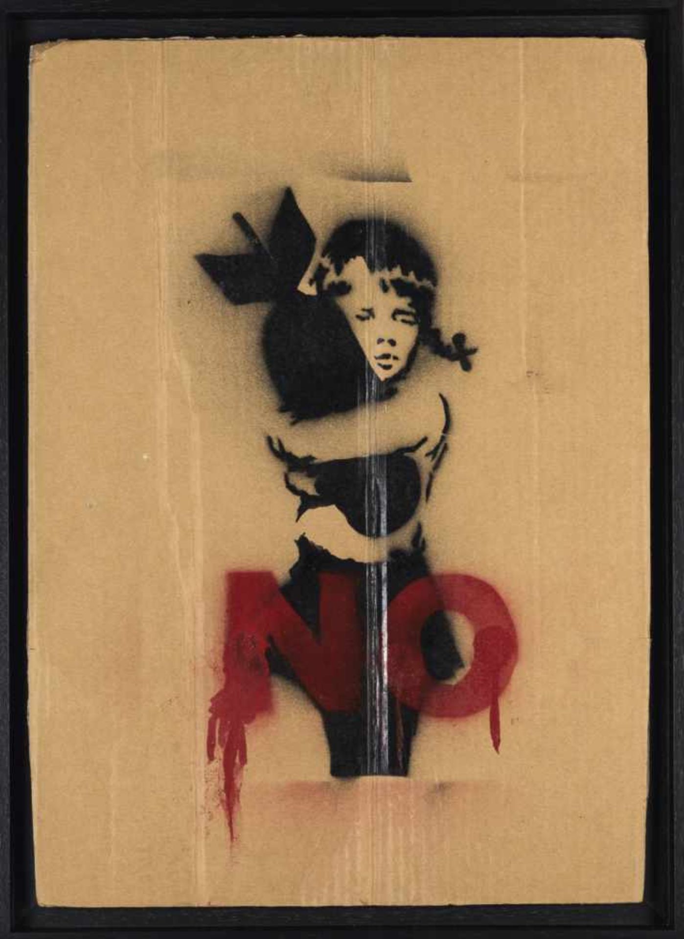 Banksy (Bristol ? 1974 - lebt in Bristol) attributed, 'Bomb Hugger', 2003'Bomb Hugger', 2003Template