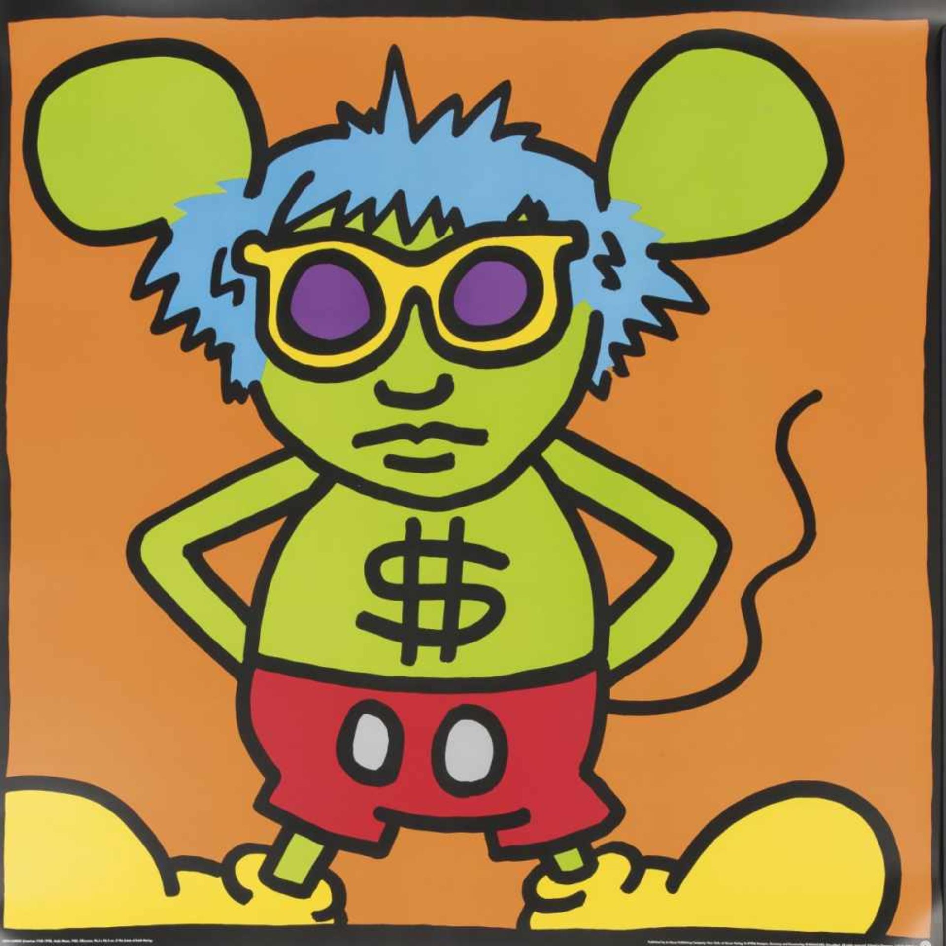 Keith Haring, 'Andy Mouse, Dollar Sign', 1991'Andy Mouse, Dollar Sign', 1991Colored serigraph on