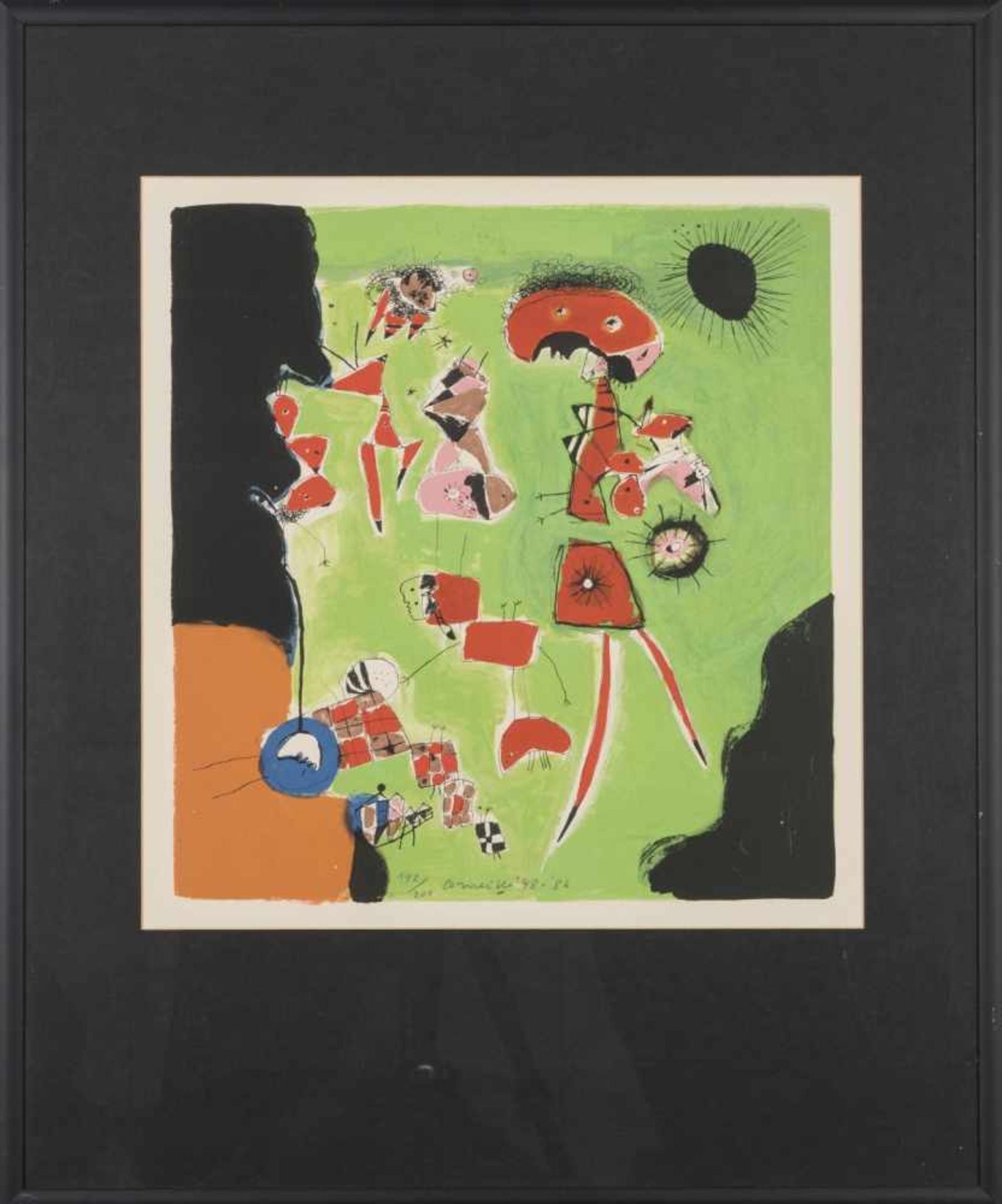 Guillaume Corneille, 'Le Paysage' (four colored lithographs), 1948/1986'Le Paysage' (four colored - Bild 4 aus 4