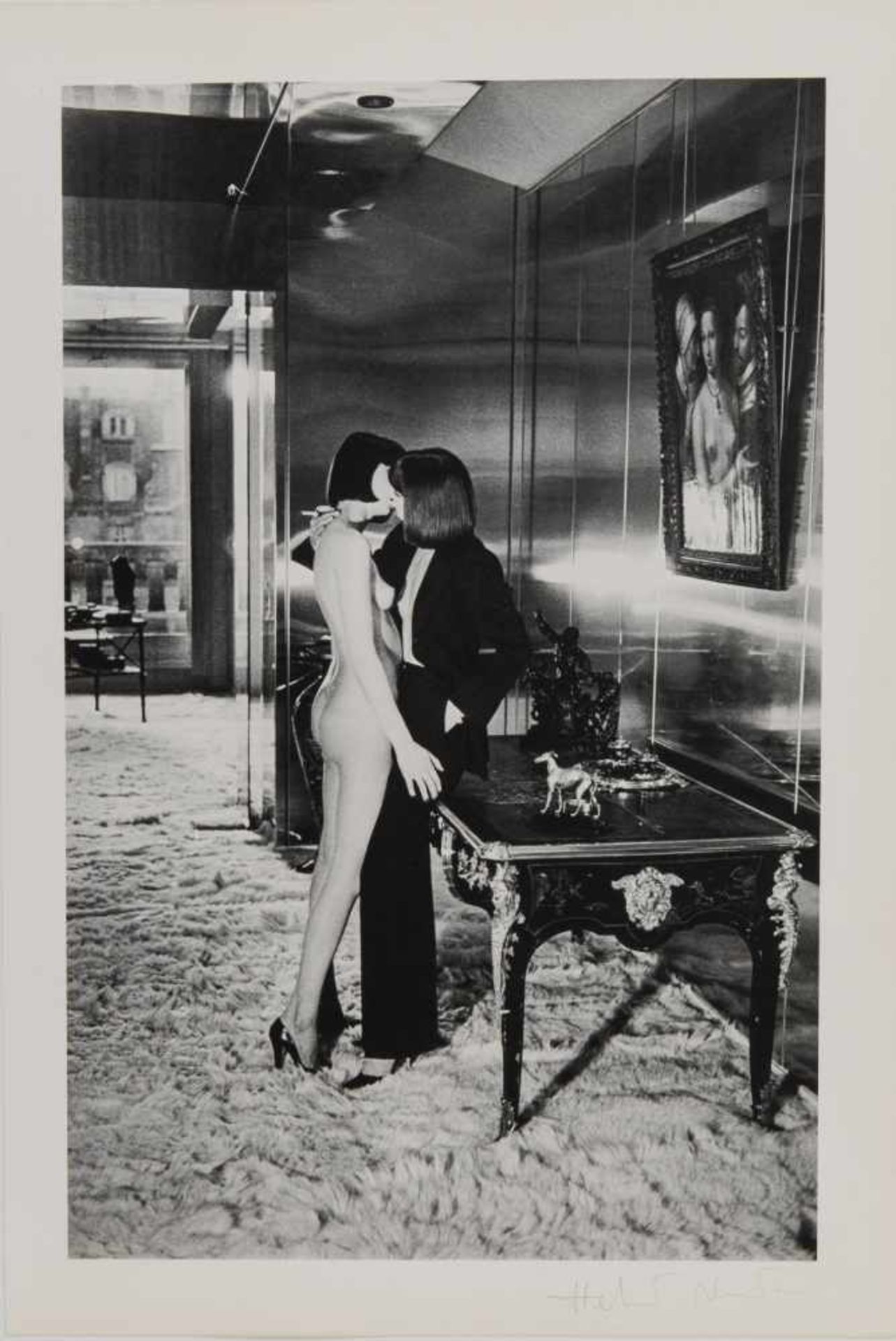 Helmut Newton, 'Saddle I' Paris, 1979 and 'Mannequins', Quai d´Orsay I, 1977'Saddle I' Paris, 1979