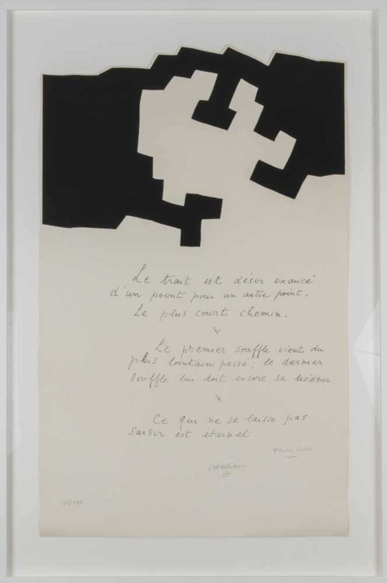 Eduardo Chillida, 'Placards', 1975'Placards', 1975Screenprint on wove paper by Arches, with a poem