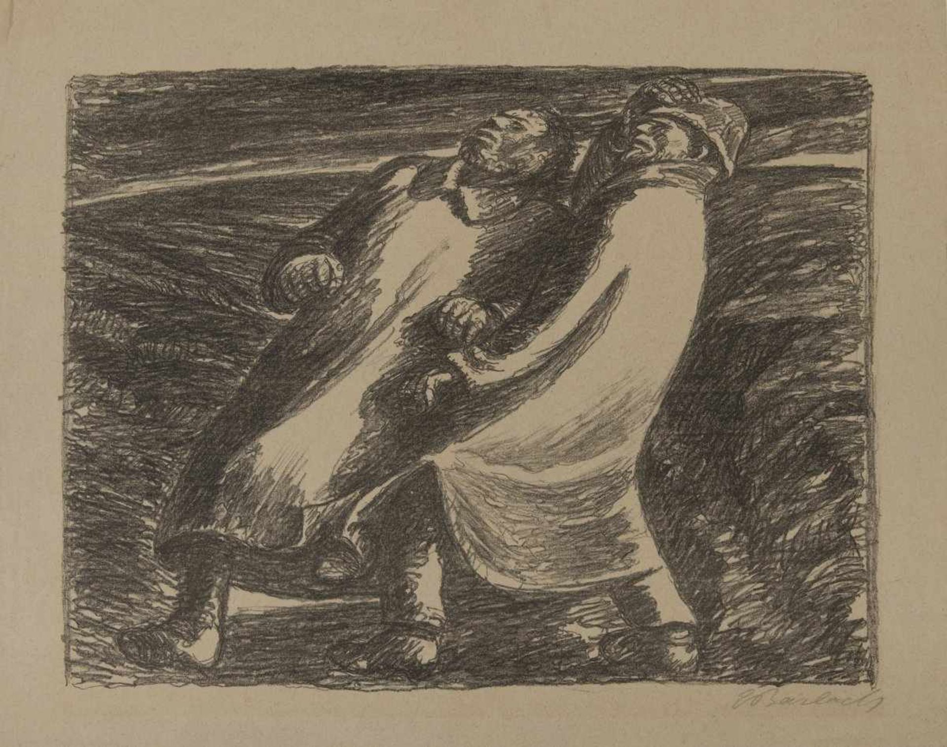 Ernst Barlach, 'Panischer Schrecken', around 1928/1930'Panischer Schrecken', around 1928/ - Bild 2 aus 2