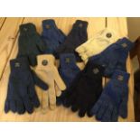 Ten pairs of Lamora angora and wool gloves - various colours and one size. (10)