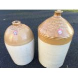 A six gallon salt glazed stoneware jar by Doulton Lambeth, inscribed to WA Logan, Wine Merchant,
