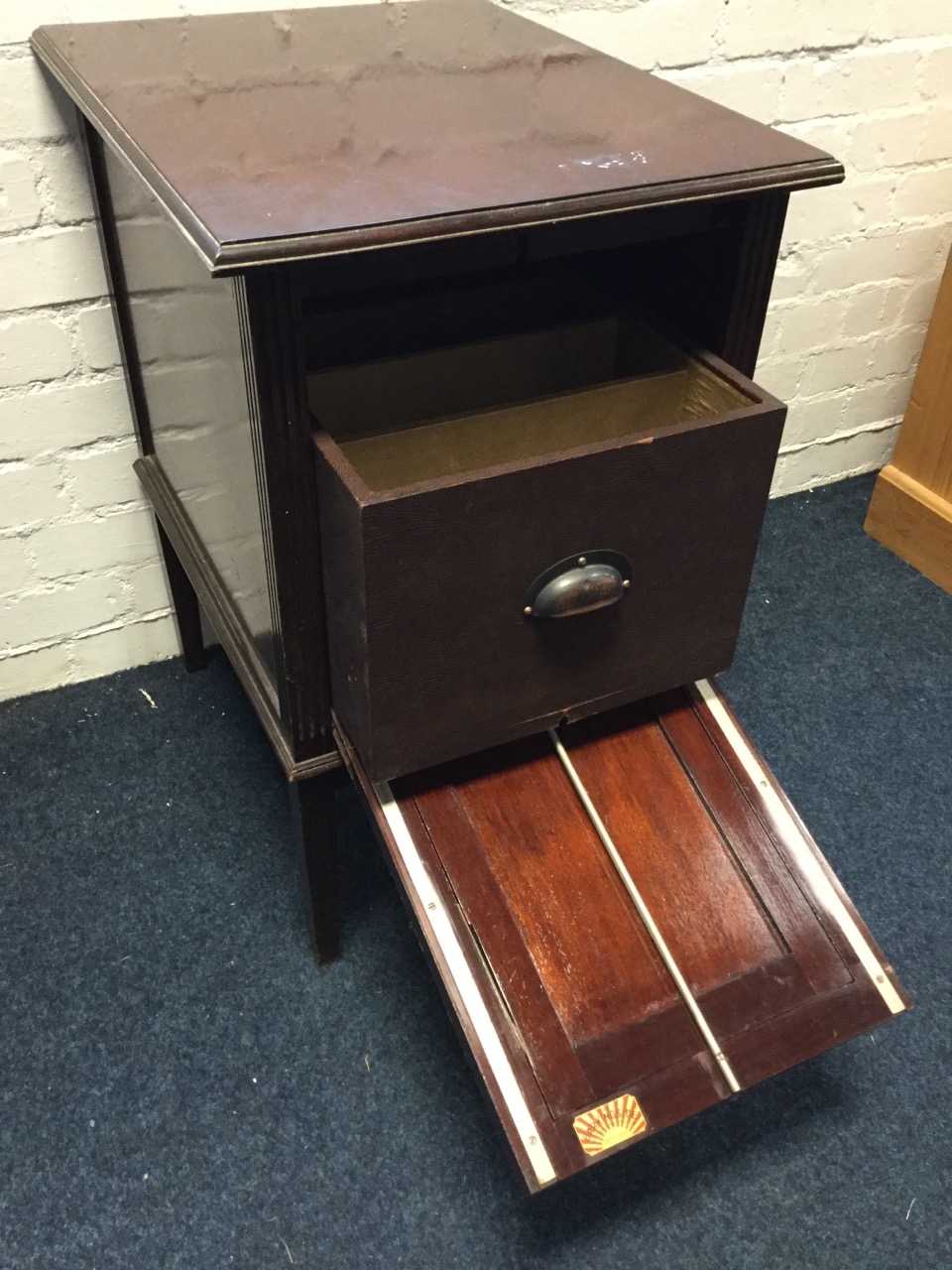 An Edwardian Barkingside East-light mahogany filing chest, the rectangular cabinet with drawer - Image 2 of 3