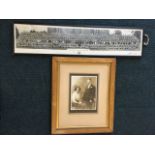 A framed 1952 school photograph of the Royal Masonic School for Girls, Rickmansworth; and an