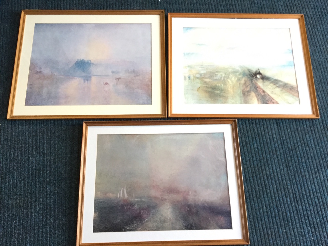 Three framed JMW Turner prints. (3)