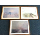 Three framed JMW Turner prints. (3)