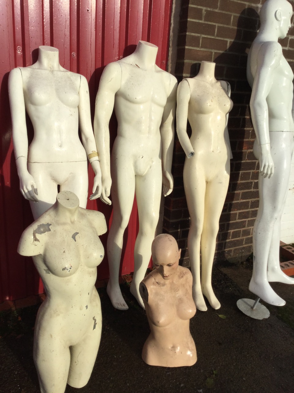 Manikin dummies, two boys and two girls - almost complete; and two other female models. (6) - Image 3 of 3