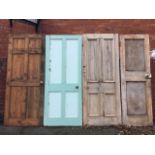Four miscellaneous panelled doors. (4)