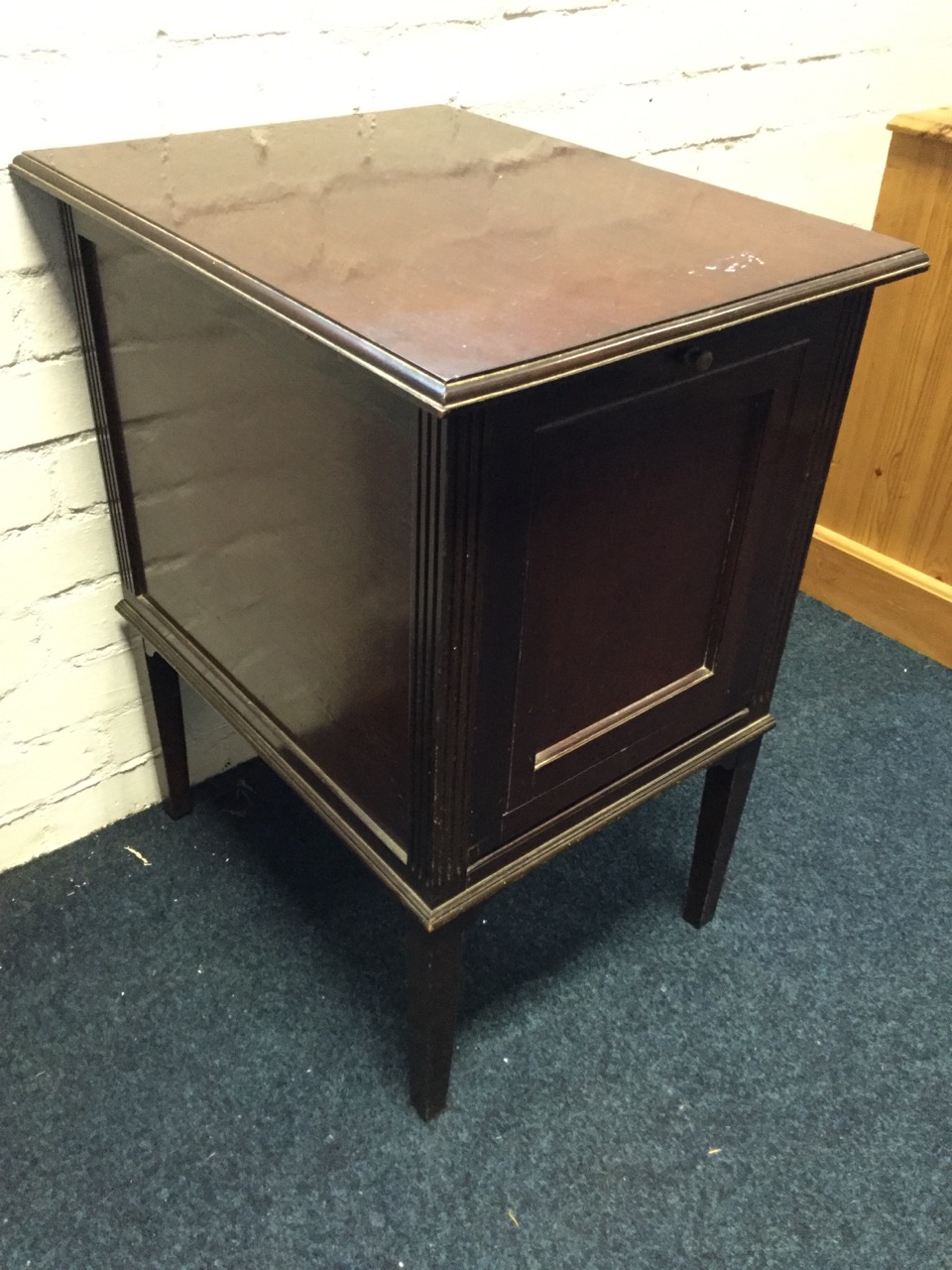 An Edwardian Barkingside East-light mahogany filing chest, the rectangular cabinet with drawer