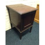 An Edwardian Barkingside East-light mahogany filing chest, the rectangular cabinet with drawer