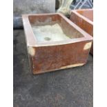 A rectangular saltglazed stoneware trough by J Jameson & Sons Ltd of Corbridge. (24in x 15.5in x