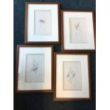 Reno, a set of four figural studies, signed in pencil and numbered, mounted & framed. (4)