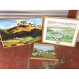 J Bryce Gillespie, oil on canvas, coastal landscape of Gairloch Bay, signed with monogram, framed;